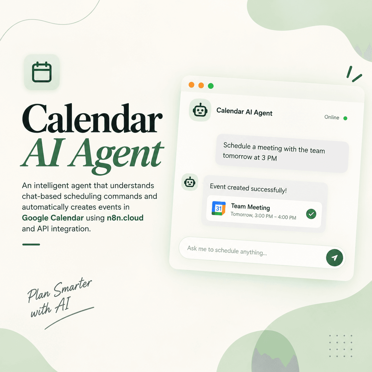 Calendar AI Agent project cover